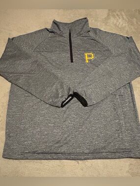Official MLB Genuine Merchandise Pittsburgh Pirates Quarter‑Zip Pullover - XL